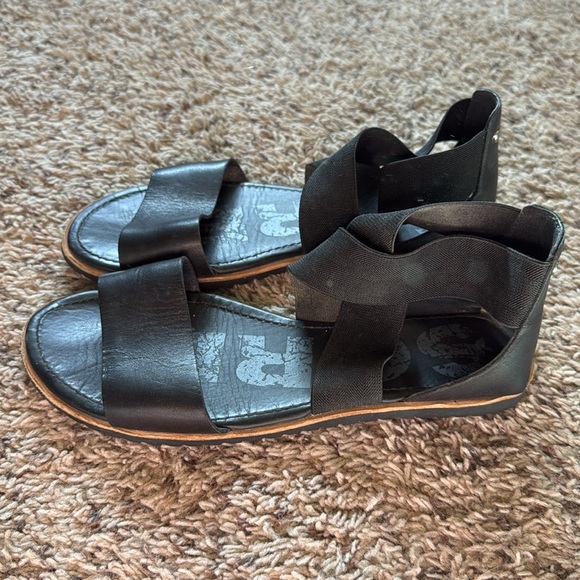 Black Sorel Ella sandals - Picture 2 of 5